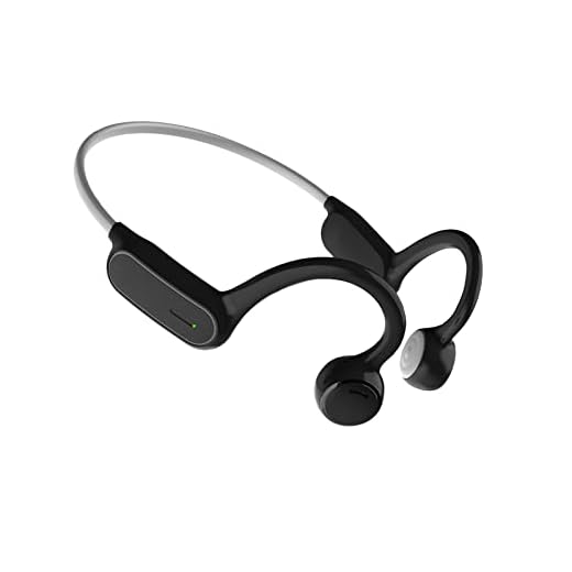 HCMOBI Open Ear Headphones Bluetooth Wireless Conduction Headset Quality Sound Outdoor Exercise Earphones for Skateboarding,Marathon,Jogging,Running,Hiking,Cycling (Grey)
