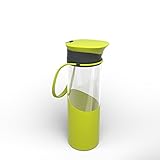 * Calibre Care Conscious Drinking Bottle, Sports Glass Bottle For Cleaner Tasting Water, BPA & Harmful Chemical Free, Reusable & Eco Friendly! Great For Kids & Perfect For Gym, Sports & Yoga Lovers With A Convenient Flip Top Cap