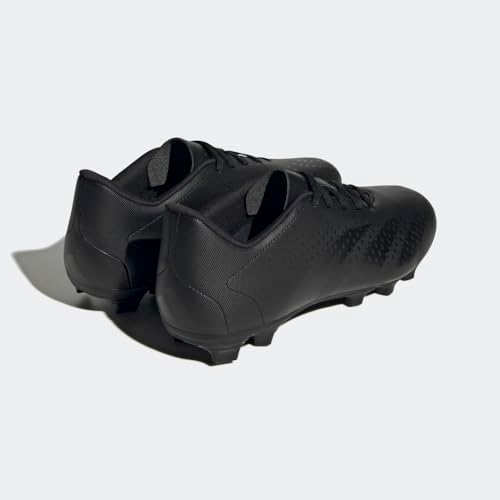 adidas Unisex Predator Accuracy.4 Flexible Ground Soccer Shoe, Black/Black/White, 9 US Men | Image 5