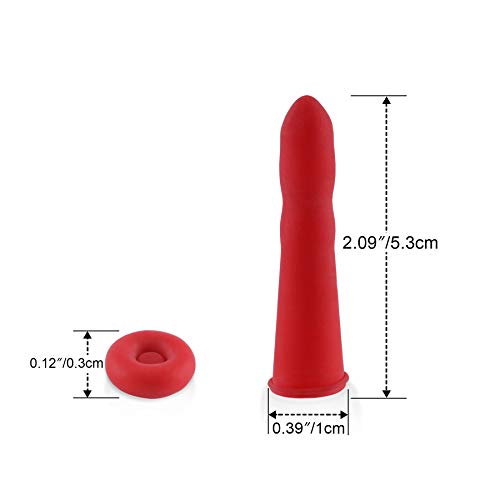 Image of Caulk Cap, Universal Caulk Saver Cap for Seal Caulking Tubes, Caulk Saver Cover Sealer for Sealing and Preserving,Caulk,Silicone,Red (100)
