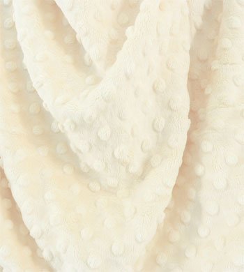 Fitted Crib Sheet for Standard Crib and Toddler Mattresses 52 x 28 x 8 Inches | Minky Fabric (Ivory)