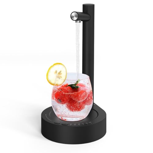 ALLOMN Desktop Water Bottle Dispenser, Smart 7 Levels Table Top Water Dispensers USB Water Bottles Pump Portable Automatic Water Jug Dispenser for Home Kitchen Office Outdoor Camping Travel