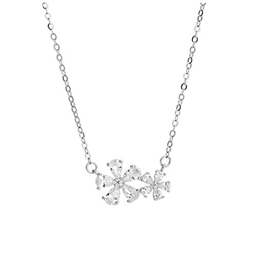 Collier argent femme pendentif fleur anti-allergie éclat durable jour