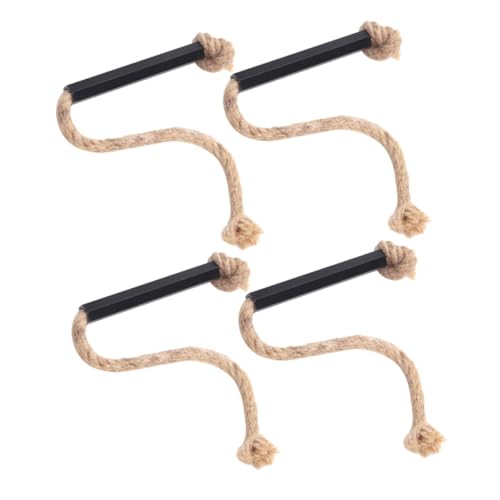 DECHOUS Fire Cord 4 Pack Survival Fire Ropes Weatherproof for Camping Hiking Emergency Use