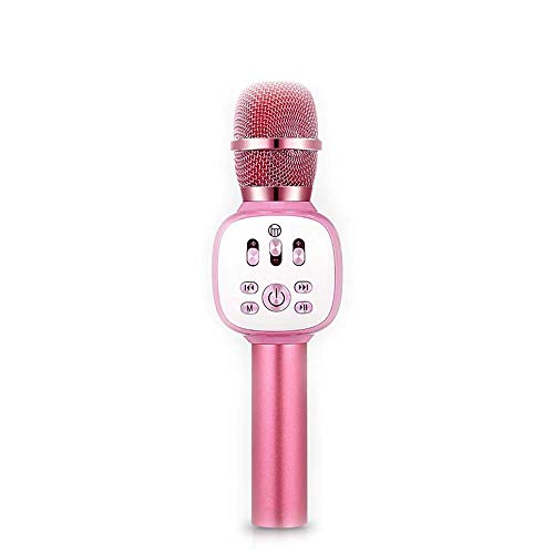 Microphone pour les enfants JIA JIA karaoke rose Bluetooth sans fil portable