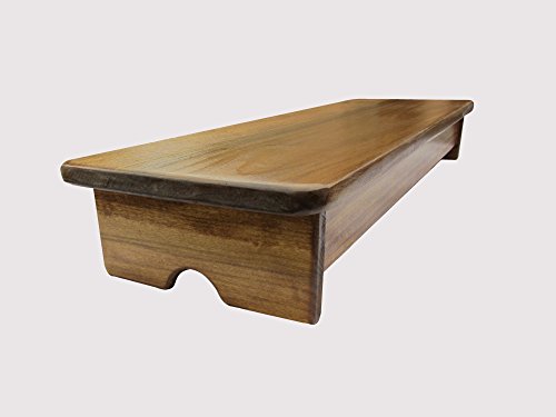 KR Ideas Bedside Foot Stool Maple Stain 4" Tall (Made in The USA)
