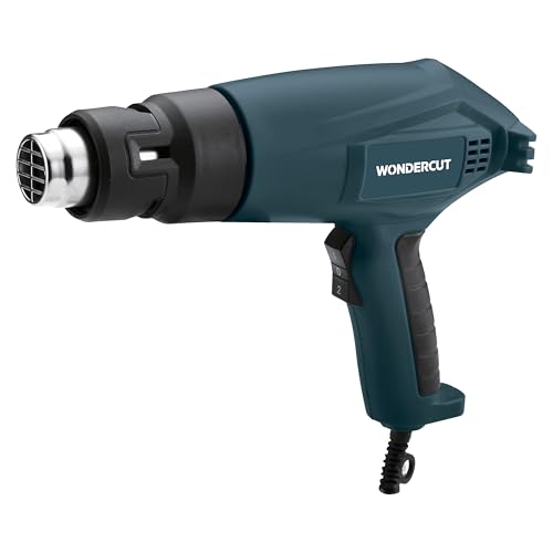 Image of WONDERCUT 2000W, WC-HG-2000-B Heavy Duty Heat Gun | Dual Temperature 230C /600C | Hot Air Blower for Paint Removal, Shrink Wrapping, Plastic Bending & DIY Applications