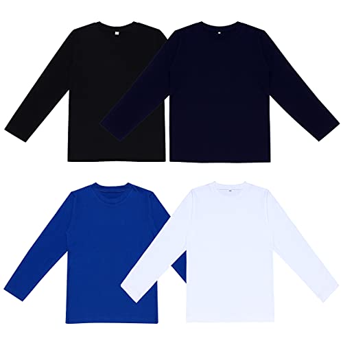 Image of DIAZ 100% Pure Cotton Girls /Boys Full Sleeve T-Shirt-Pack of 4