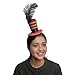 EverJoy Party Adult Red Majorette Mini Top Hat Headband – Circus Ringmaster, Parade, Burlesque & Carnival Costume Accessory