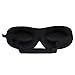 Eye Mask Designed for Eyelash Extensions, Form Fitting 3D Contoured Design, Lightweight & Soft Fabric with Adjustable Strap, No Pressure Eye Mask for Sleep & Travel (Black)