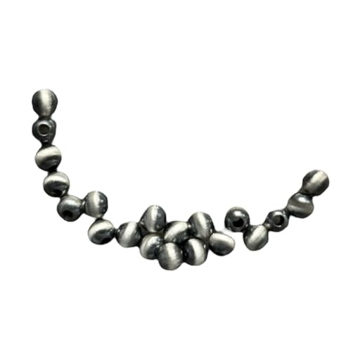 925 Sterling Silver Seamless Navajo Style Pearls Loose Beads (Pack of 20)