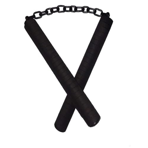 Image of Original Nunchaku Karate Nunchucks with Black Foam Handle | Karate Equipment, Foam Grip, Martial Arts, Training Nunchucks, Black Handle