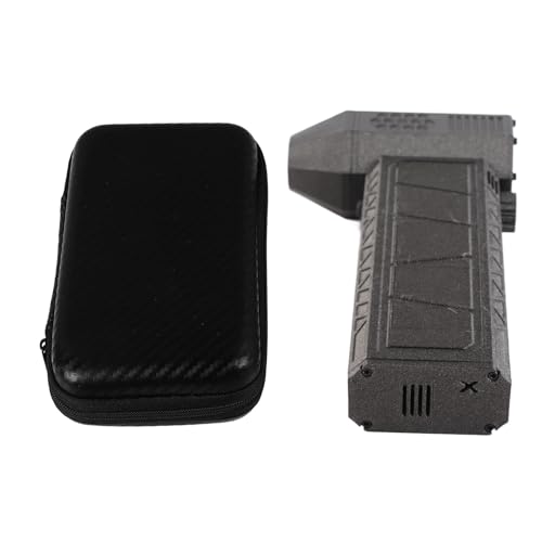 YYALYYON para ventilador de chorro de aire de alta velocidad, compacto para uso en exteriores, 110000 rpm con flujo de aire de 25 m/s, carga tipo C, para una limpieza eficiente (Negra)