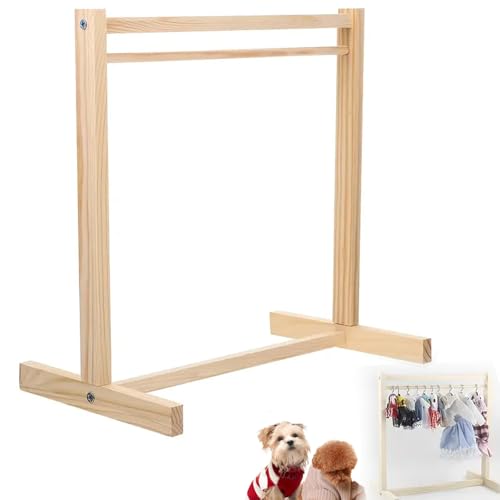 Portant à Vêtements,41X40CM Armoire En Bois pour Animaux de Compagnie,Porte-Manteau Facile à Installer, Multifonctionnel, Élégant Et Mignon, Adapté pour Exposer...