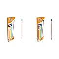 BIC Evolution 646 HB - Matita con gomma, 12 pezzi, colori assortiti (Confezione da 2)