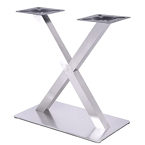 Sallurmose Pieds de Table en Acier Inoxydable Pieds de Table à Manger Pieds de Meuble de Remplacement Pieds de Table en métal pour Tables Basses Tables dappoint Cover