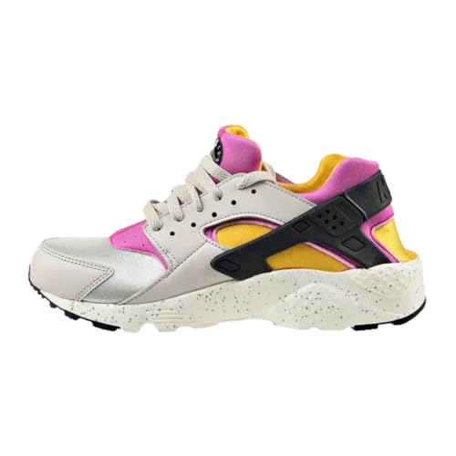 Nike Huarache Run Big Kids' Shoes Size - 7 Light Bone/Lethal Pink3