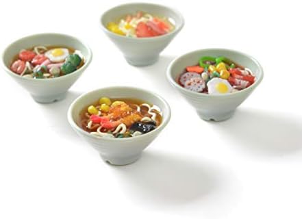 Hey Foly Cute Refrigerator Magnets Funny Magnets for Fridge, Simulation Japanese Ramen Refrigerator Magnet, Fine for Whiteboards, Maps and Home Decoration Magnetic Objects and Simulating Food Game