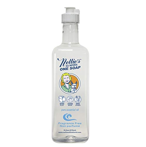Nellie's All-Natural One Soap 19 Ounce (Fragrance Free, 1 Bottle)