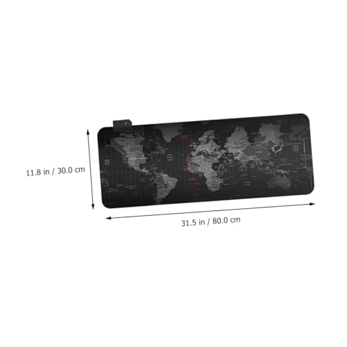 Tapis de souris gaming carte du monde CALLARON tapis de souris grand format RGB 4 mm - 2
