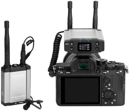 Miniatura 3 de Saramonic Sistema de micrófono Lavalier inalámbrico de 2.4 GHz con IFB Talkback, receptor de montaje de cámara de doble canal, DK3 Lav, estuche