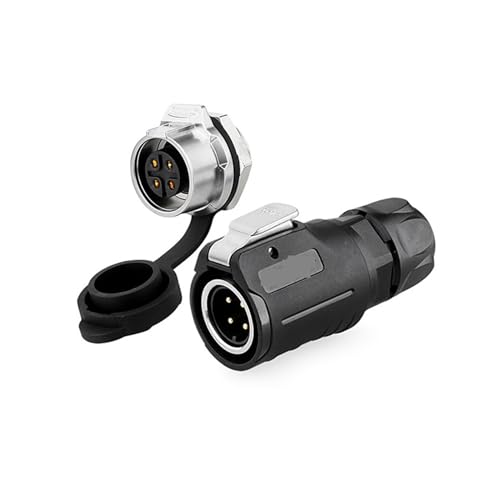 Conector M16 de 4 pines LP16 enchufe hembra impermeable IP67 para cable 3