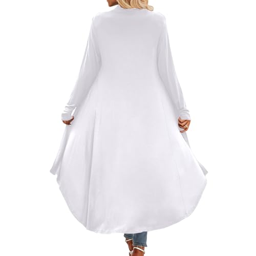 Long Cardigans for Women Solid Long Sleeve Open Front Drape Coat Comfortable Stylish Outerwear Lightweight Solid Cardigan2