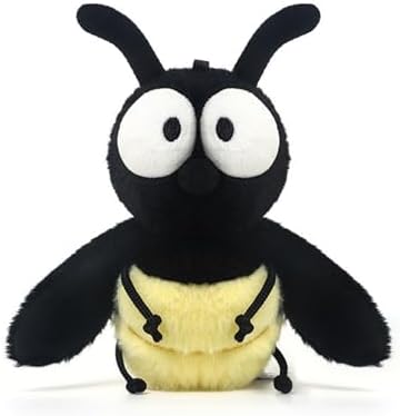 Herfair Glühwürmchen Kuscheltier Klein Insekten Plüschtier Kinderzimmer Deko Stofftier Plushie Geschenke für Mädchen und Jungen