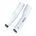 ULTRANNER - Olan | Manchettes de Cyclisme pour Hommes et Femmes, Thermiques - Manchettes de Cyclisme, Trekking - Manchettes de Bras Compressives Anti UV - Manchettes de Bras Réglables - Couleur Blanc