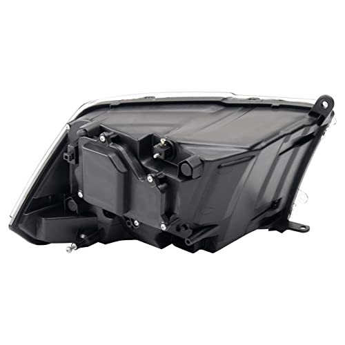 Image of TRQ Performance Left and Right Headlight Assembly Set Projector Clear Lens Compatible with 11-18 Ram 1500 2500 3500 with Quad Headlights 19-22 Ram 1500 Classic with Quad Headlights Halogen Only