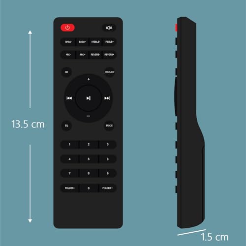 Image of ZIEVA Compatible with Boat Soundbar and Speaker System Audio /Video System Remote Control, Easy Control for Volume, EQ, and Input Selection (Your Old Remote Must be Exactly Same) (HOT 140)