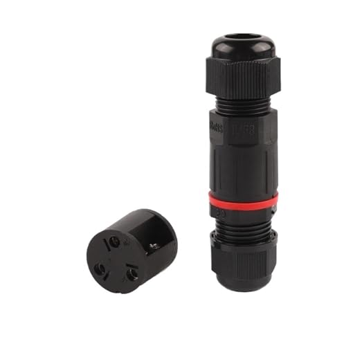3 Pin IP68 Connector Electrical Terminal Adapter Connection Wire Connector Screw Pin Connector LED Light Outdoor