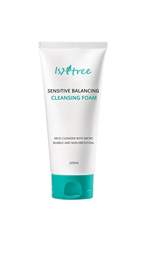 ISNTREE Sensitive Balancing Cleansing Foam 120ml, 4.06 fl. oz. | A Hypoallergenic Mild Cleanser | Micro Bubble For Deep Cleansing | Facial Cleansing For Sensitive Skin | Dermatologist Tested