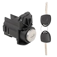 GNXfixt Schließzylinder Zündschloss Links Fahrertür Zündschalter Zündkerzenstarter Schloss mit Schlüssel 9072465890 172371096 für Corsa D 2006-2014