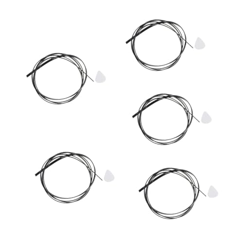 Abaodam 5 Pcs Flexible Plastic Guitar Binding Purfling Strip Decorative Edge Trim for String Ukulele