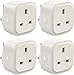 Price comparison product image Smart Plug 13A Wi-Fi Socket, Smart Plug Work with Alexa Echo, Google Home, Wireless Remote Control Timer Plug, No Hub Required, 2.4Ghz Only