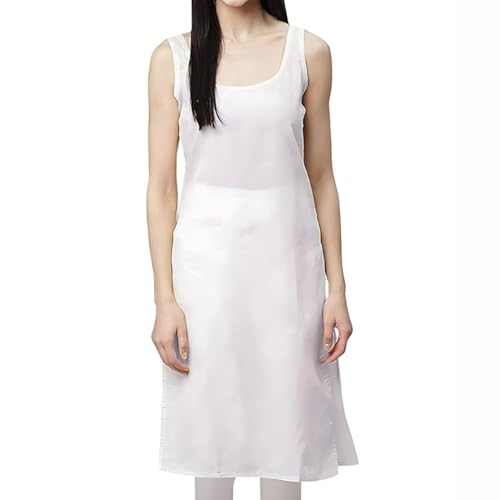 Image of Cotton Inner Slip camesoli for Women, Full Length Inner for Chikankari Kurti, Women Indoor Dress Cotton Sleeveless camesole,Holi Outfit