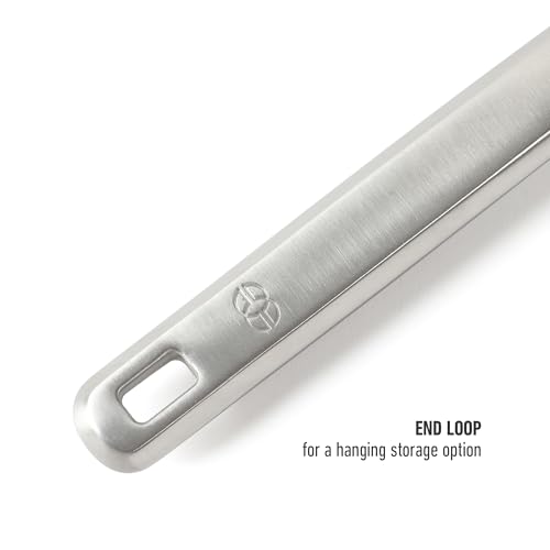 Image of Calphalon Prime Slotted Turner, Barbecue Turner, Stainless Steel Slotted Spatula for Cooking, Kitchen Flipping Spatula, Heat-Resistant and Durable Kitchen Utensil for Kitchens