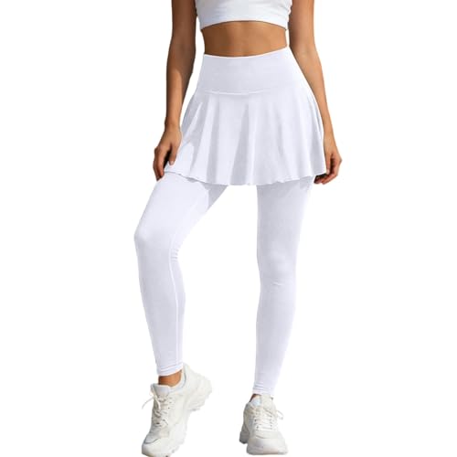 Jupe pantalon yoga taille haute avec poches vêtement de sport décontracté pour femme