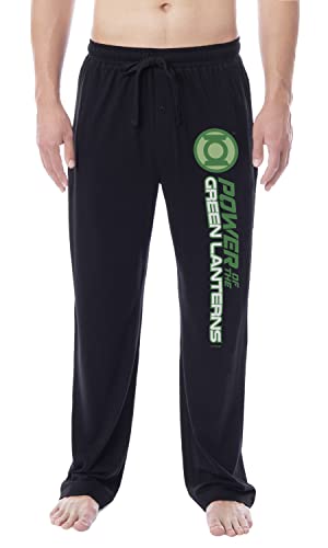 DC Comics Mens' Green Lantern Brightest Day Blackest Night Logo Sleep Pajama Pants - All Corps