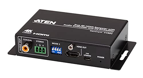 Amazon | ATEN 4K60p対応 HDMIオーディオエンベッダー/ディエン