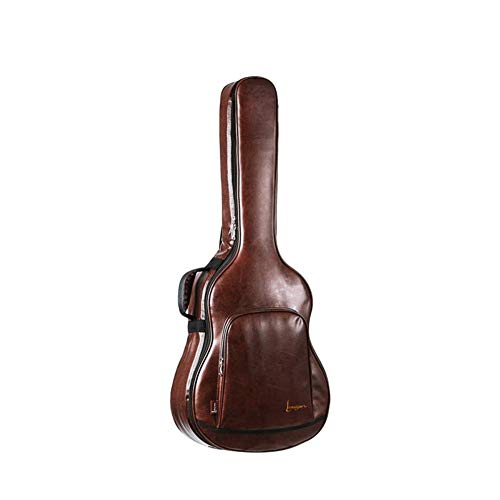 fllyingu Bolsa de Guitarra Acolchada Bolsa de Guitarra acústica, Tela Impermeable de Cuero PU Protección Total de 360 Grados, Adecuada para Almacenamiento de Guitarra (40 Pulgadas, 41 Pulgadas)