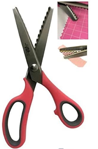 Tesoura de Escalope Profissional para Papel e EVA Artesanato TES-03