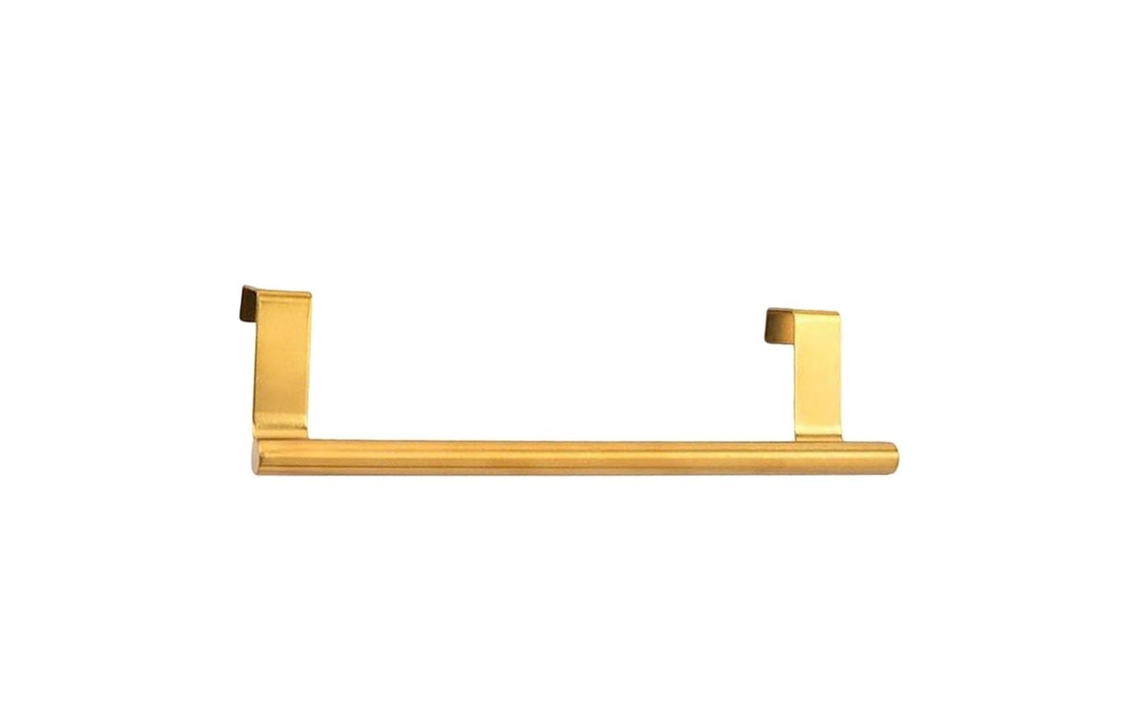 1pc Over Cabinet Towel Bar On Inside Or Outside Of Doors Gold Organizer