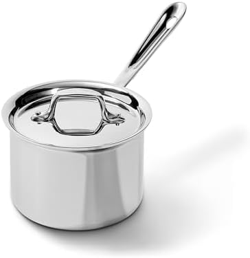 All-Clad D3® Stainless Steel 2 Quart Sauce Pan With Lid- Made in ...