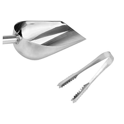 La mejor selección de Pinzas para el hielo los 5 mejores. 44 HAKIDZEL Pinzas Para Hielo y Pala Para Utensilios De Cocina De Acero Inoxidable 304, Sin Imán, Resistente Oxidación, Para Bar, Barbacoa y Buffet, Paquete 2 Piezas (20 Cm 15 Cm