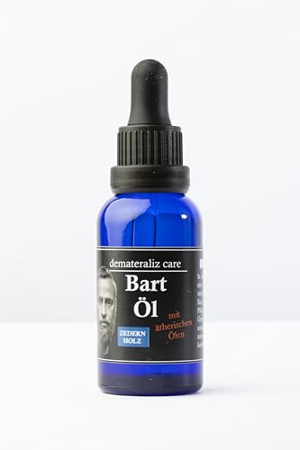 Demateraliz Care Aceite para barba, aroma a madera de cedro, con aceites esenciales