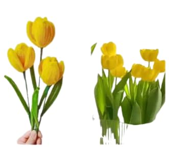 Yellow Pipe Cleaners, Chenille Stem Fuzzy Sticks for DIY Crafts, Flower Making-image-26