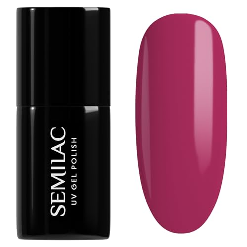 Semilac Esmalte de uñas UV A711 Crimson Sand 7 ml – esmalte de...