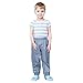 Kids Toddler Waterproof Rain Pants Lightweight Reflective Rain Wear for Boys Girls Fishing Pants Long (Grey, 3-4 Years)